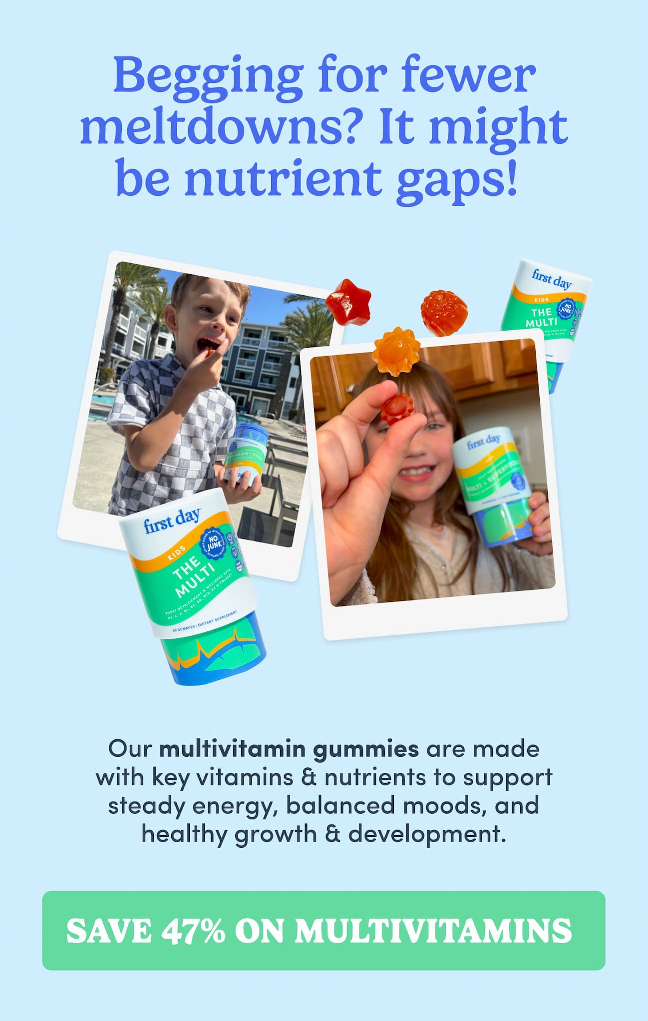 Save 47% on Multivitamins