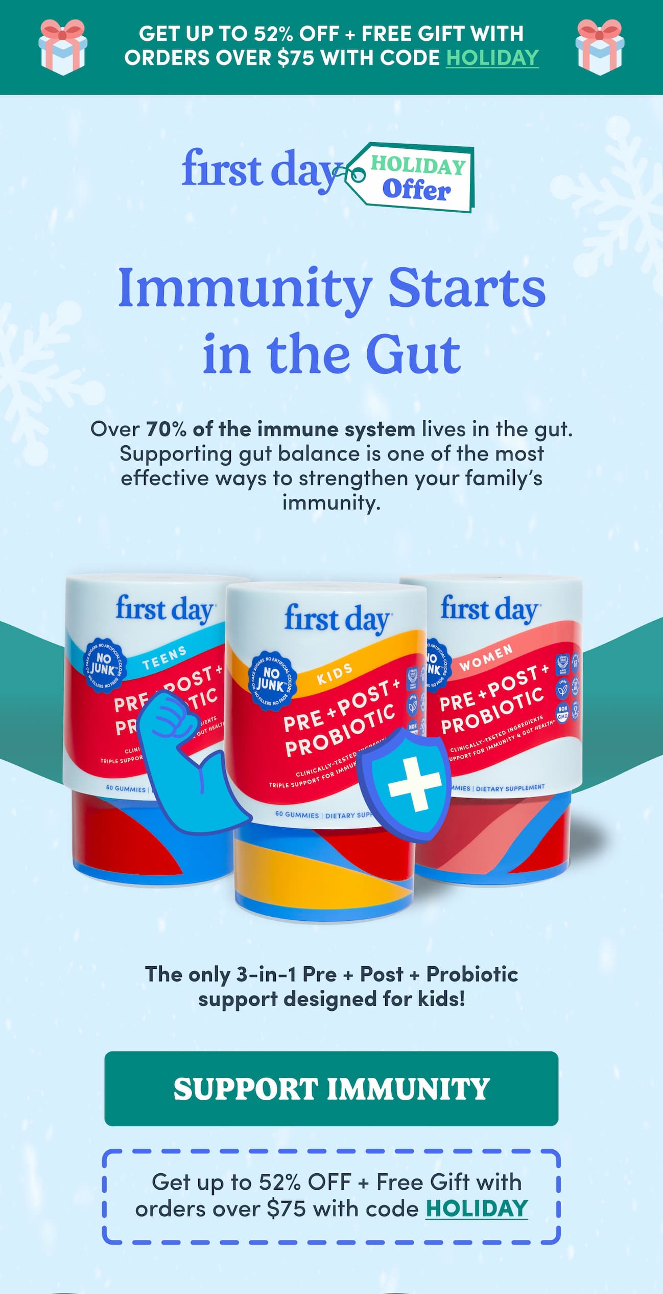 Immunity Starts in the Gut!