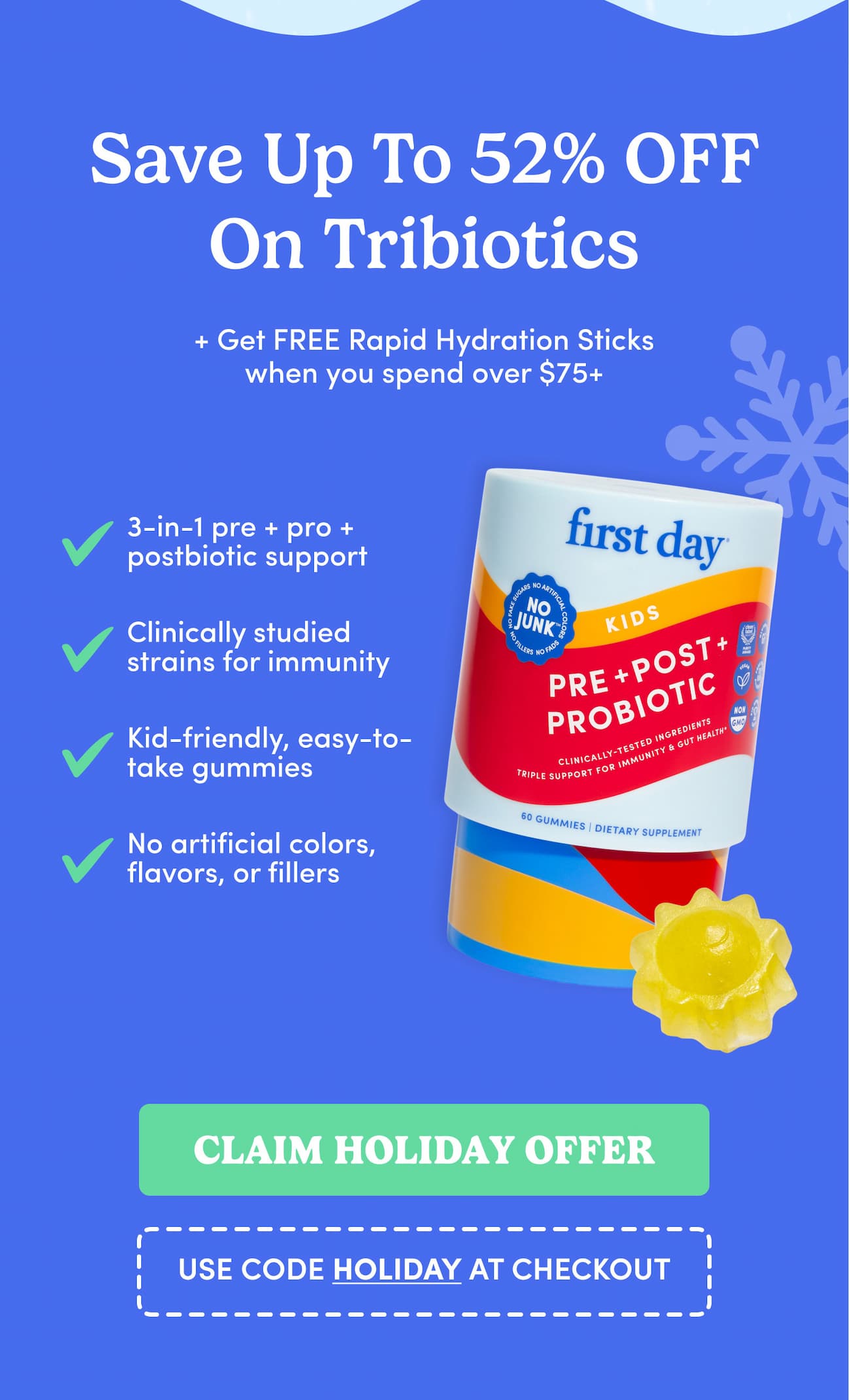Save up to 52% OFF on Tribiotics