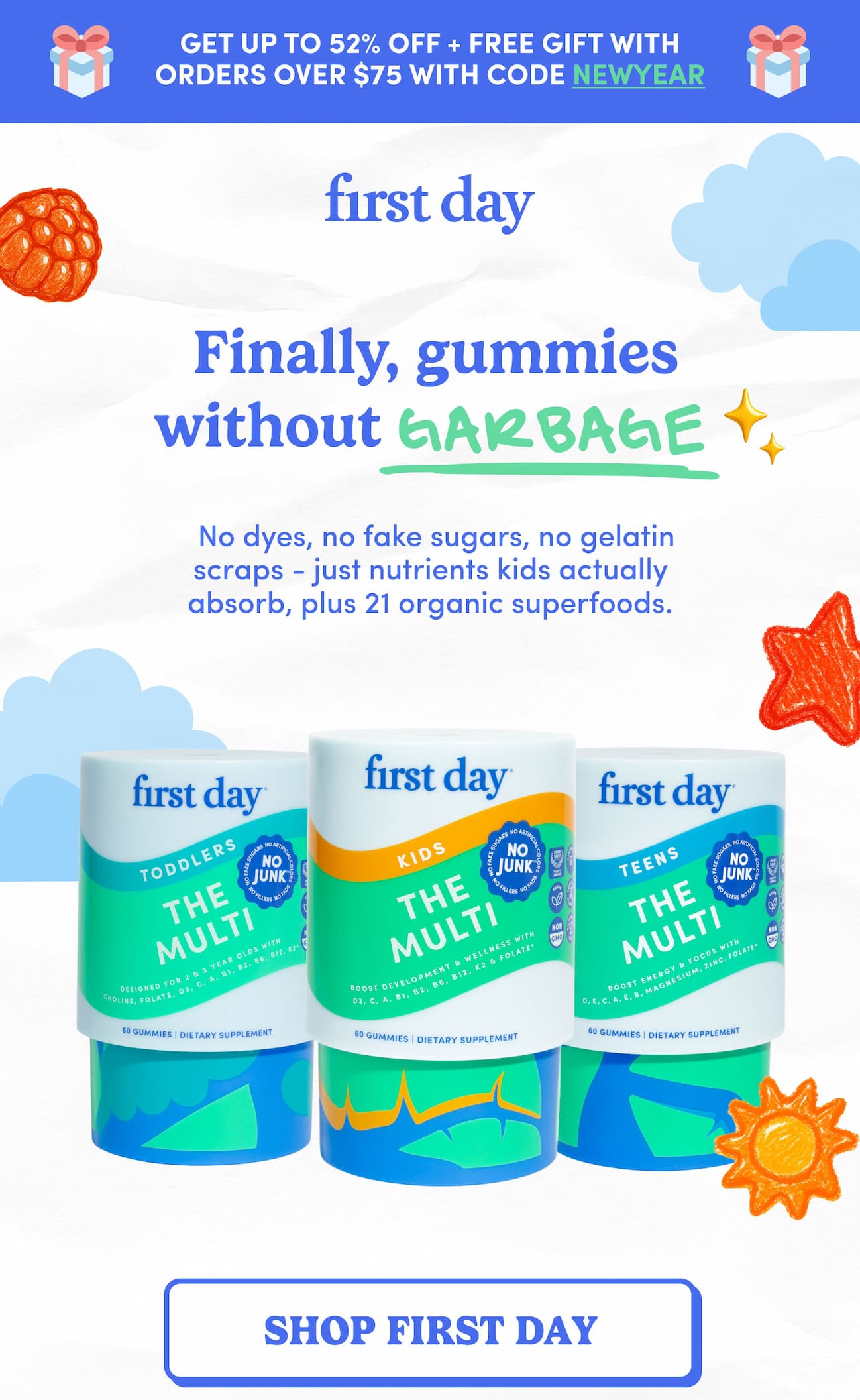 Finally, gummies without garbage