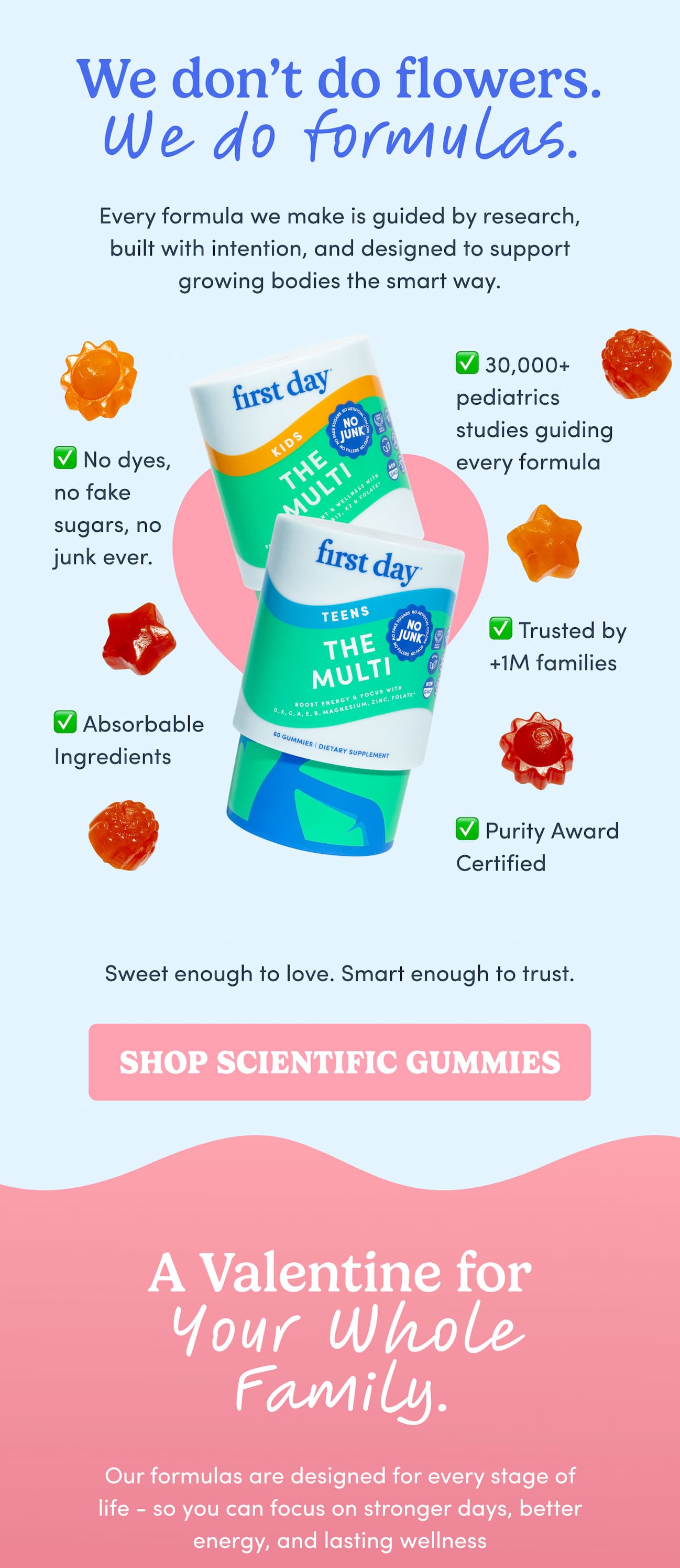 We don't do flowers. We do formulas.