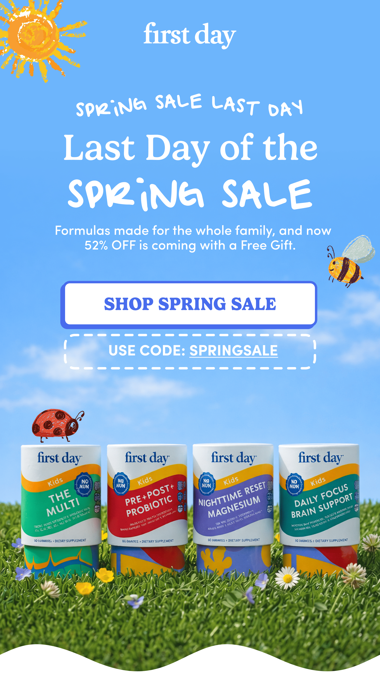 Spring Sale Last Day