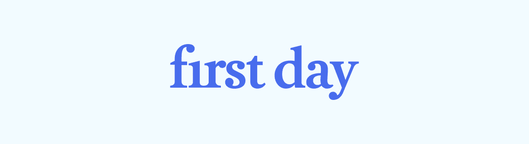 first day logo