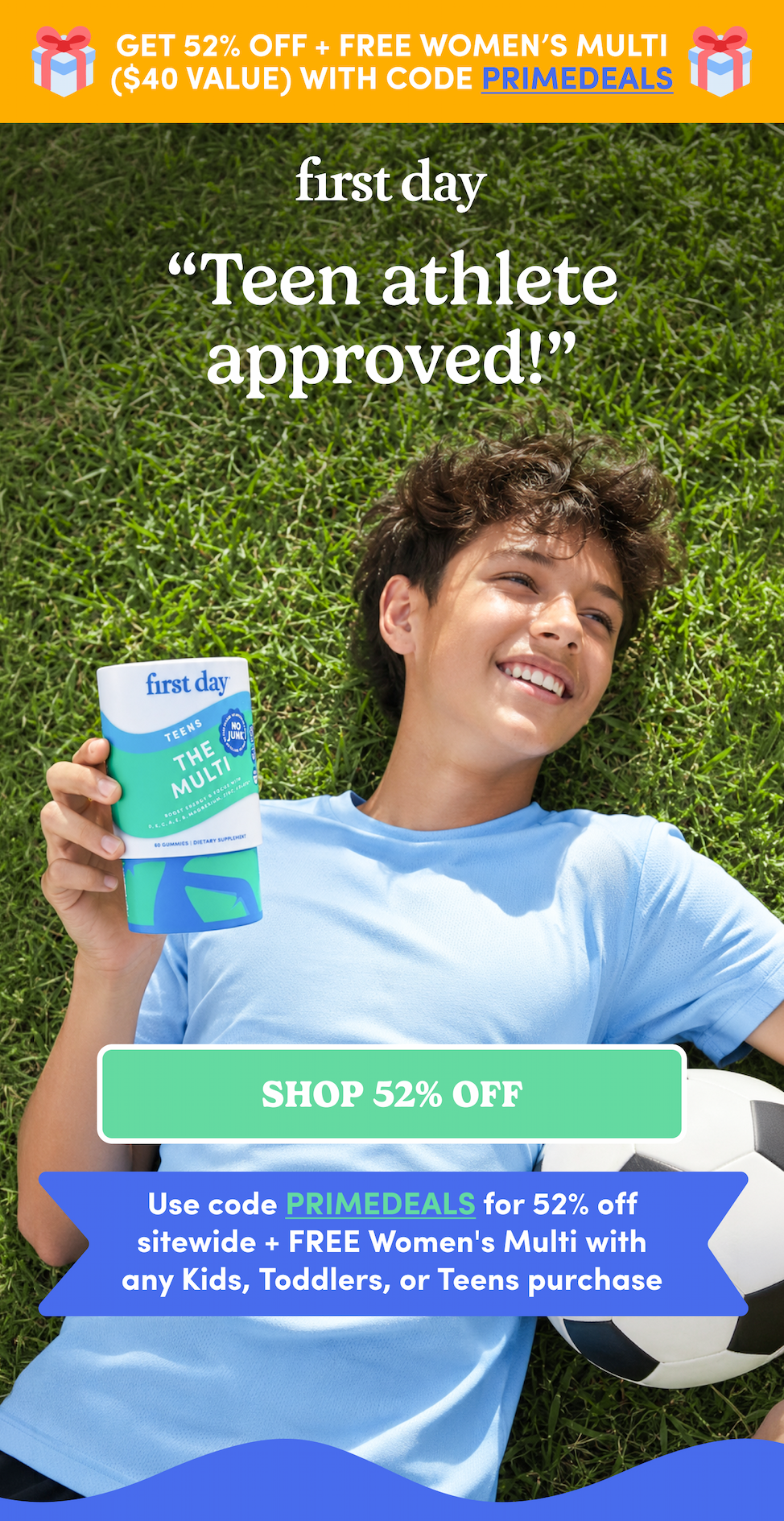 "Teen athlete approved!"