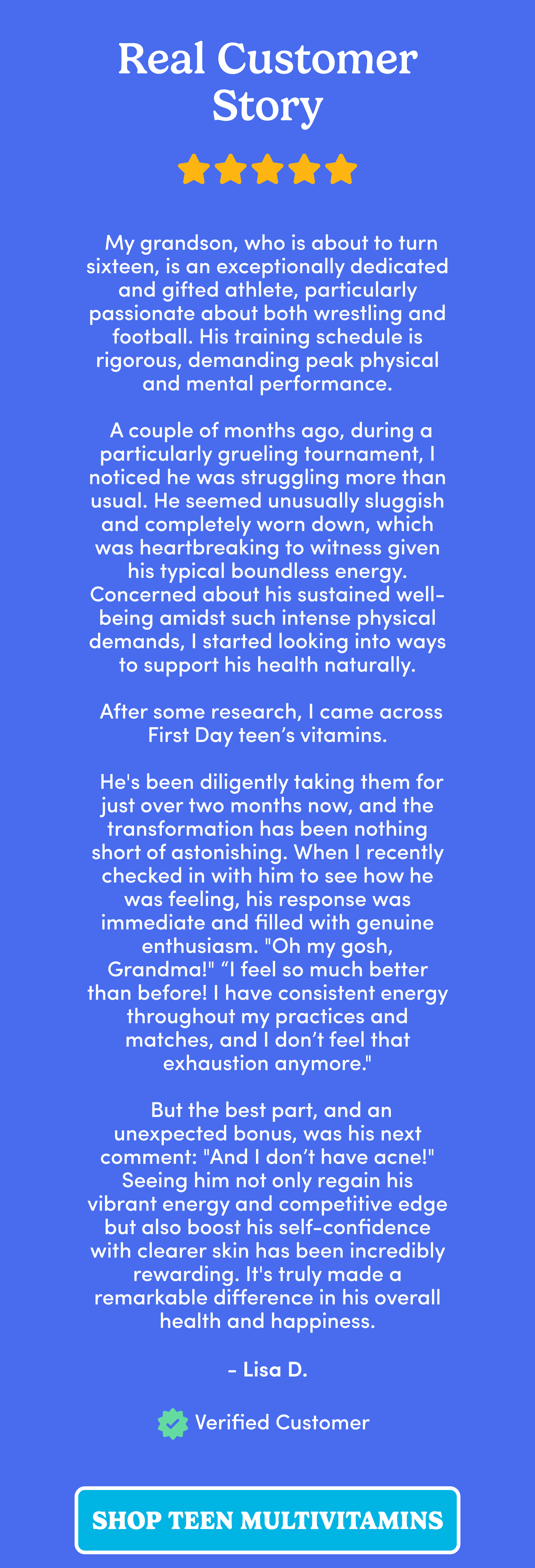Real customer story