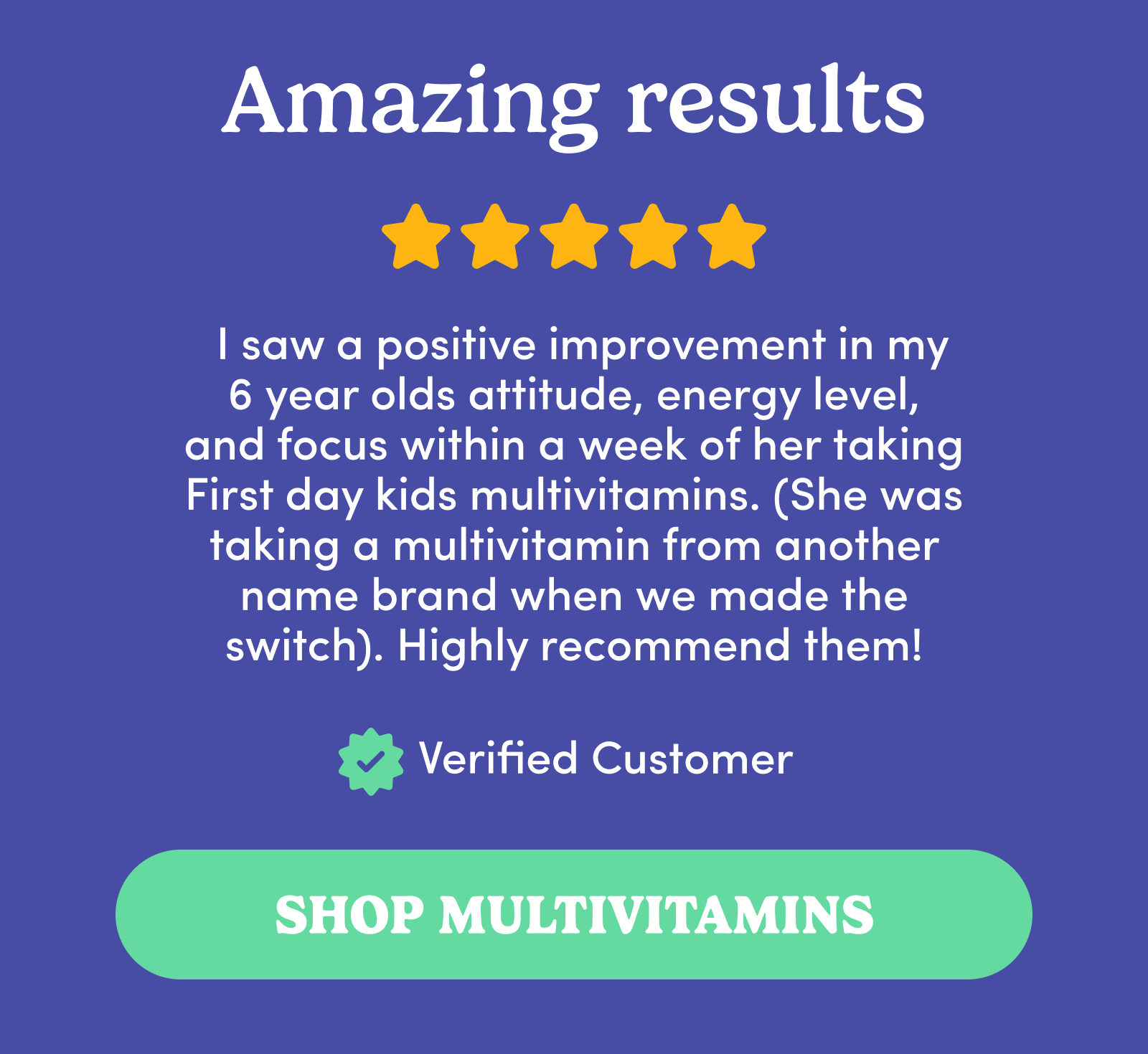 Amazing results