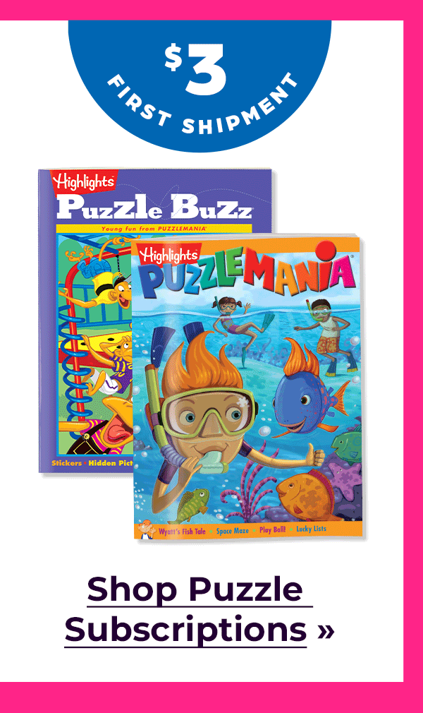 Shop Puzzle Subscriptions, $3 for Your First Shipment.