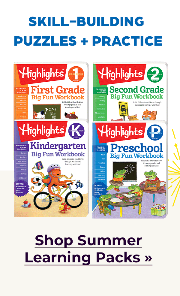 Shop Summer Learning Packs: Skill-Building Puzzles + Practice.