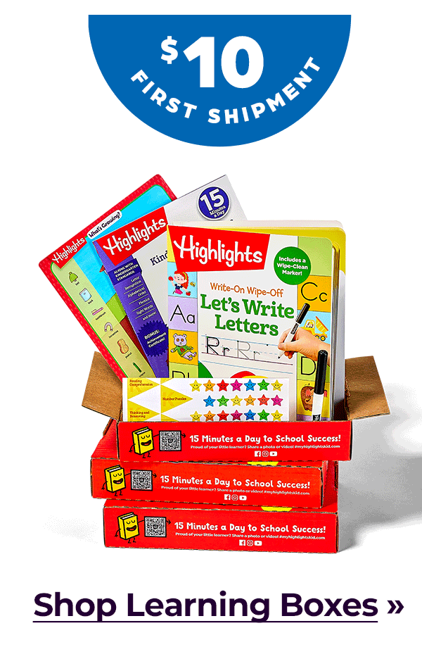 Shop Learning Boxes, $10 for Your First Shipment.