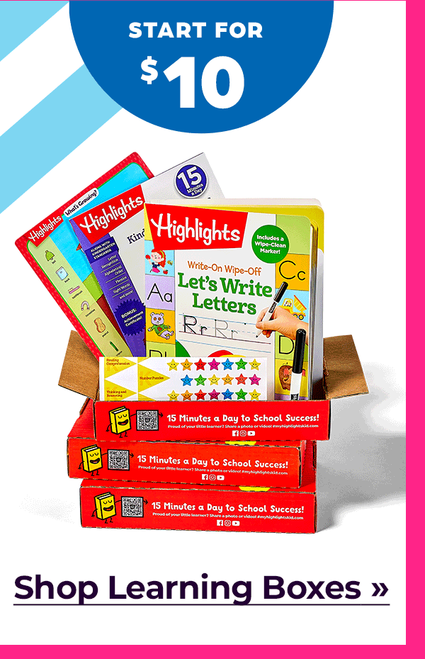 Shop Learning Boxes; Start for $10.