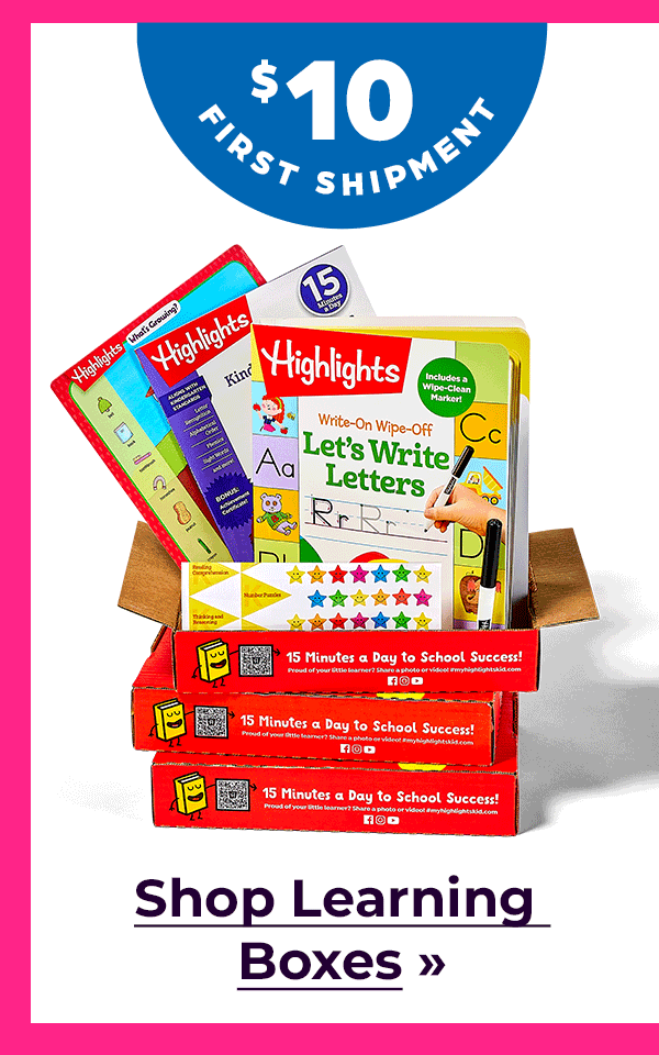 Shop Learning Boxes, $10 for Your First Shipment.