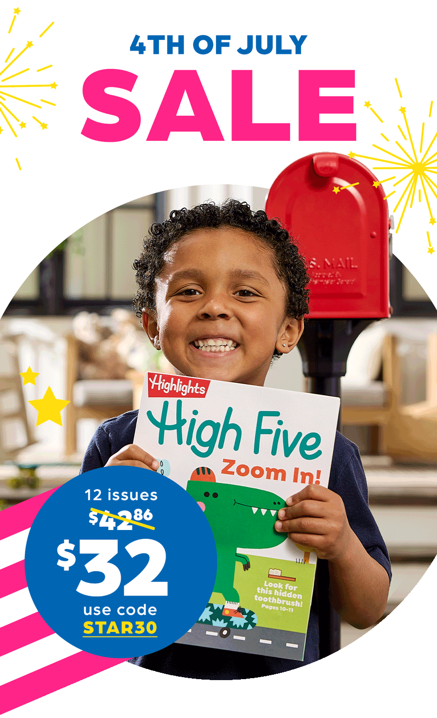 4th of July Sale: Magazines, 12 Issues for $32 With Code STAR 30.