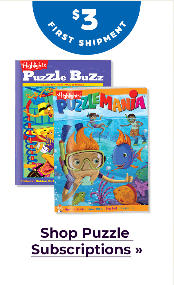 Shop Puzzle Subscriptions, $3 for Your First Shipment.