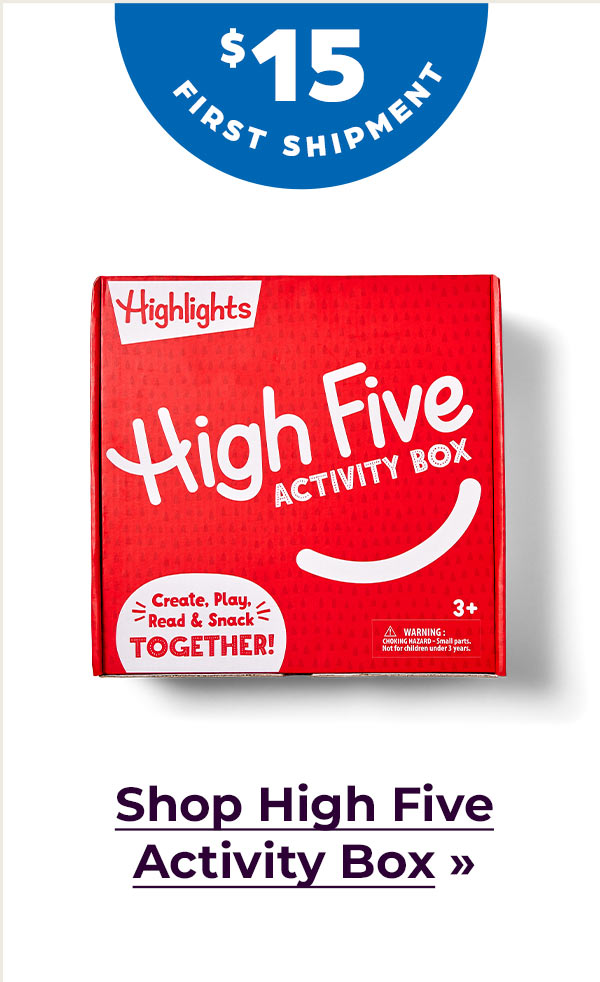 Shop High Five Activity Box, $15 for Your First Shipment.