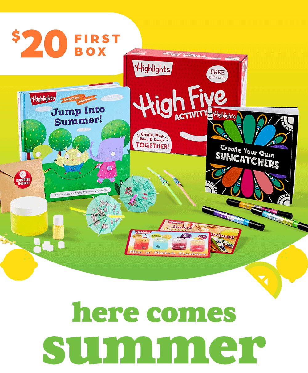 High Five Activity Box Is Here! Here Comes Summer: Now $20 for Your First Box.