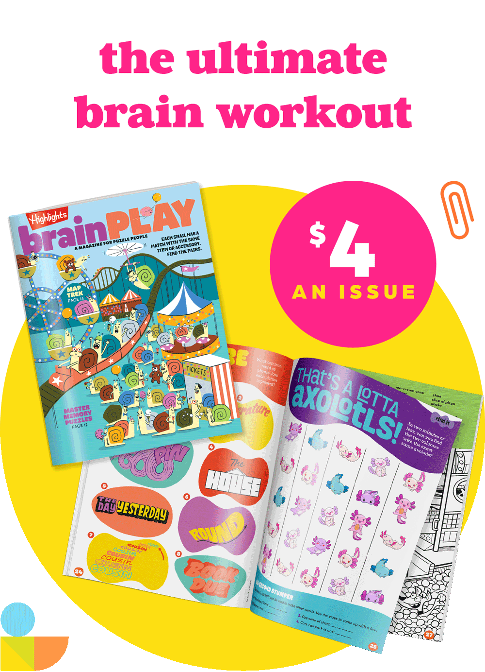The Ultimate Brain Workout: brainPLAY Magazine, Now Only $4 an Issue!