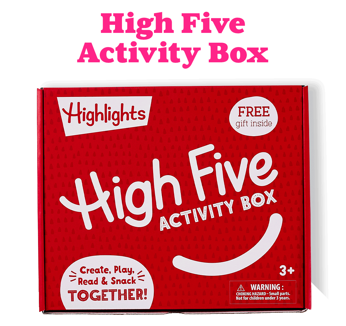 High Five Activity Box, for Ages 3-6.
