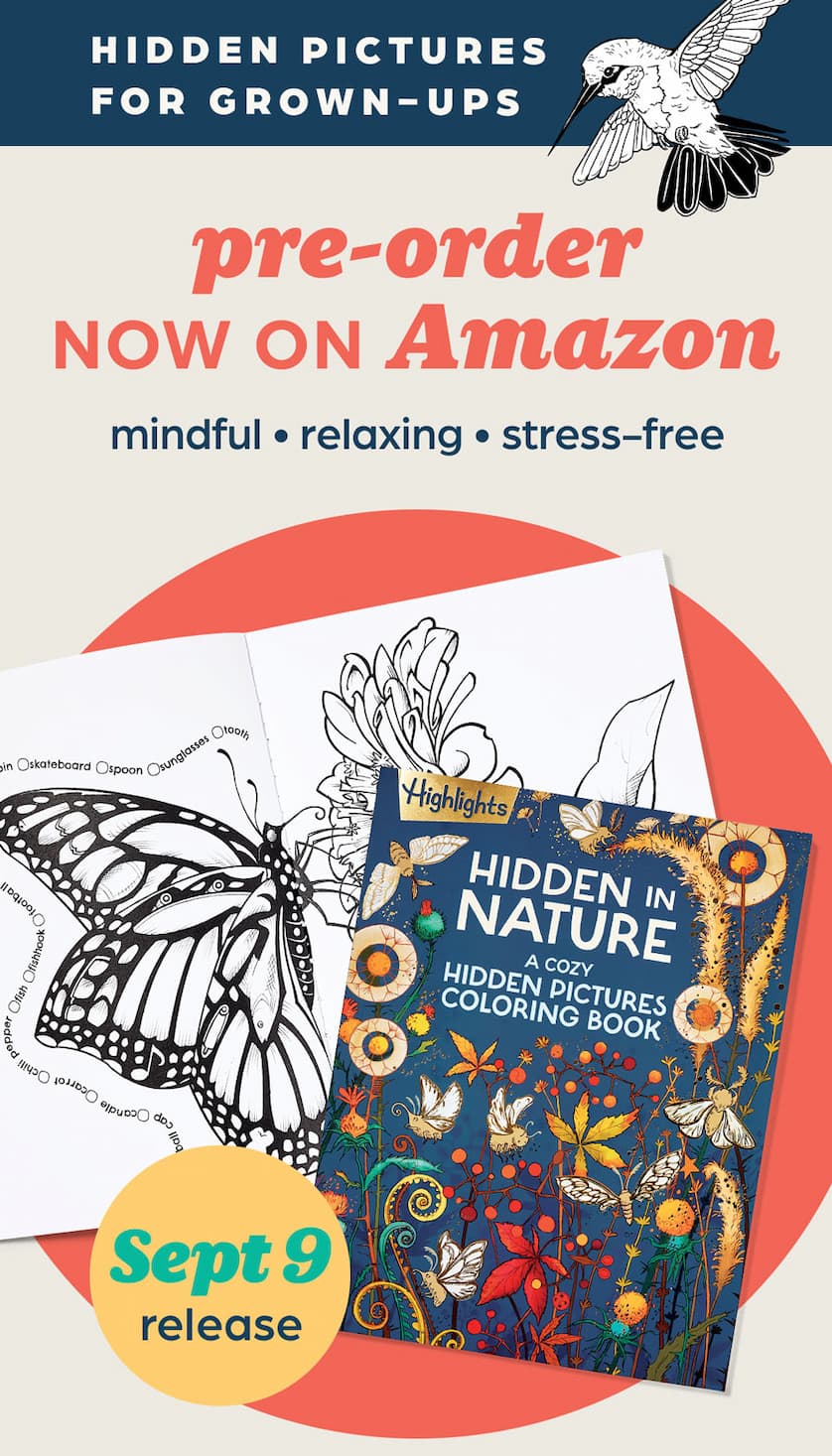 Hidden Pictures for Grown-Ups: Highlights HIDDEN IN NATURE Hidden Pictures Coloring Book!