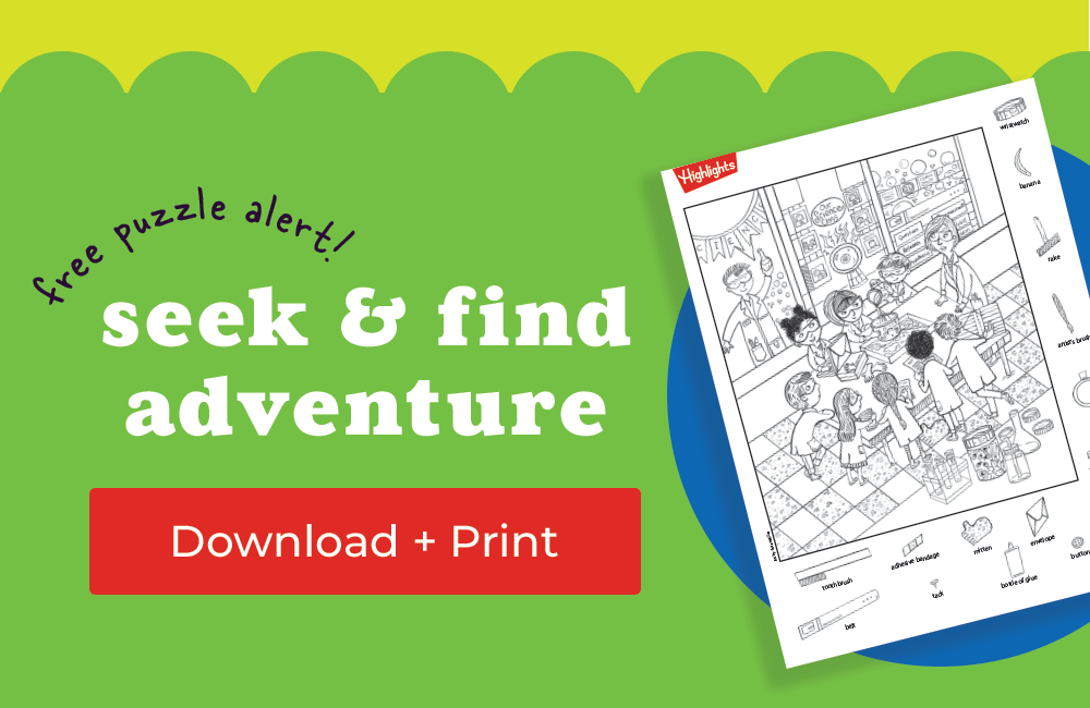Free Puzzle Alert! Download and Print a Seek-and-Find Adventure.