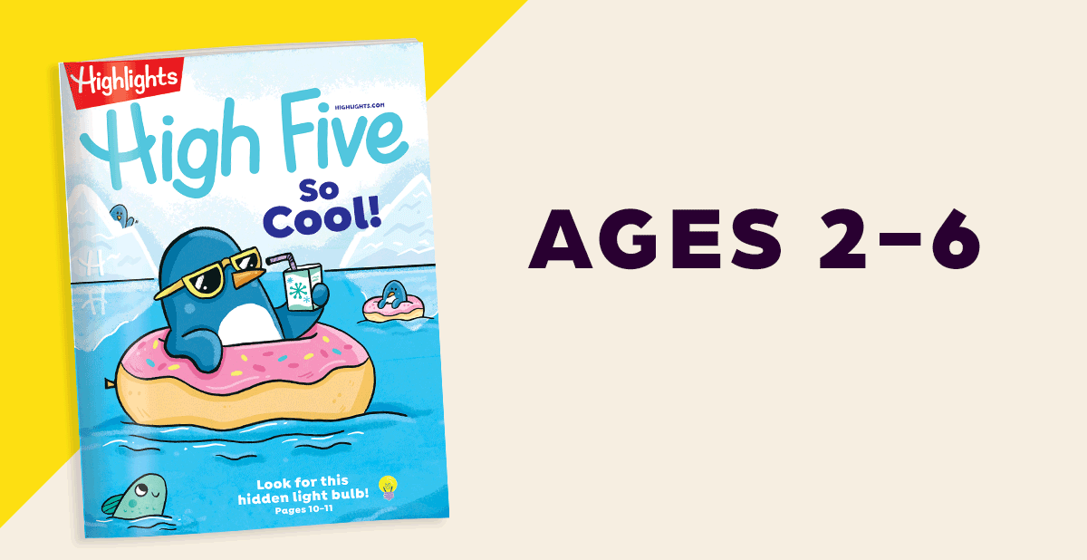 High Five, for Ages 2-6.