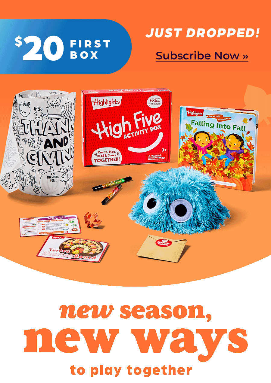 High Five Activity Box Just Dropped! Start Now for $20.