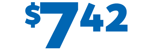 $7.42.