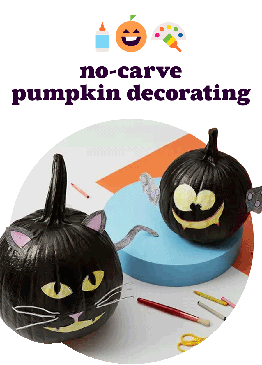 Article: 12 No-Carve Pumpkin Decorating Ideas.