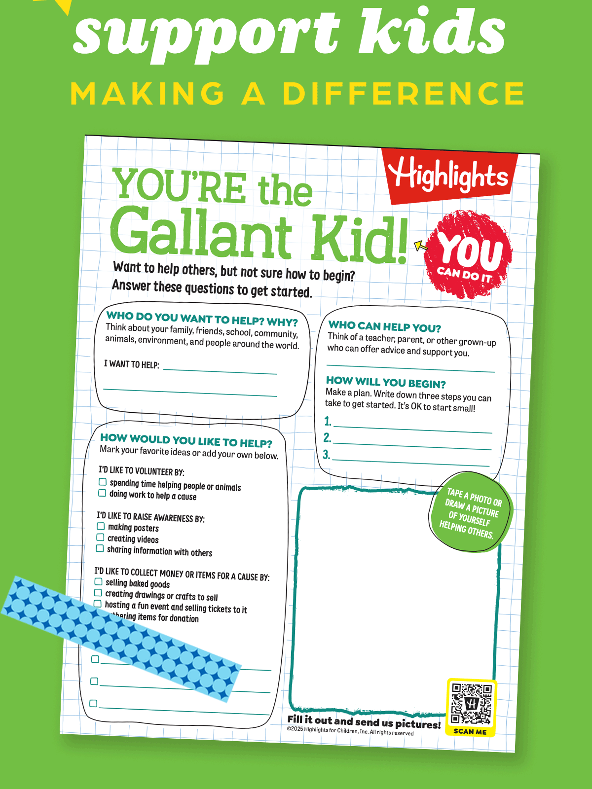 Gallant Kids: Printable Guide For Kids to Make a Difference.