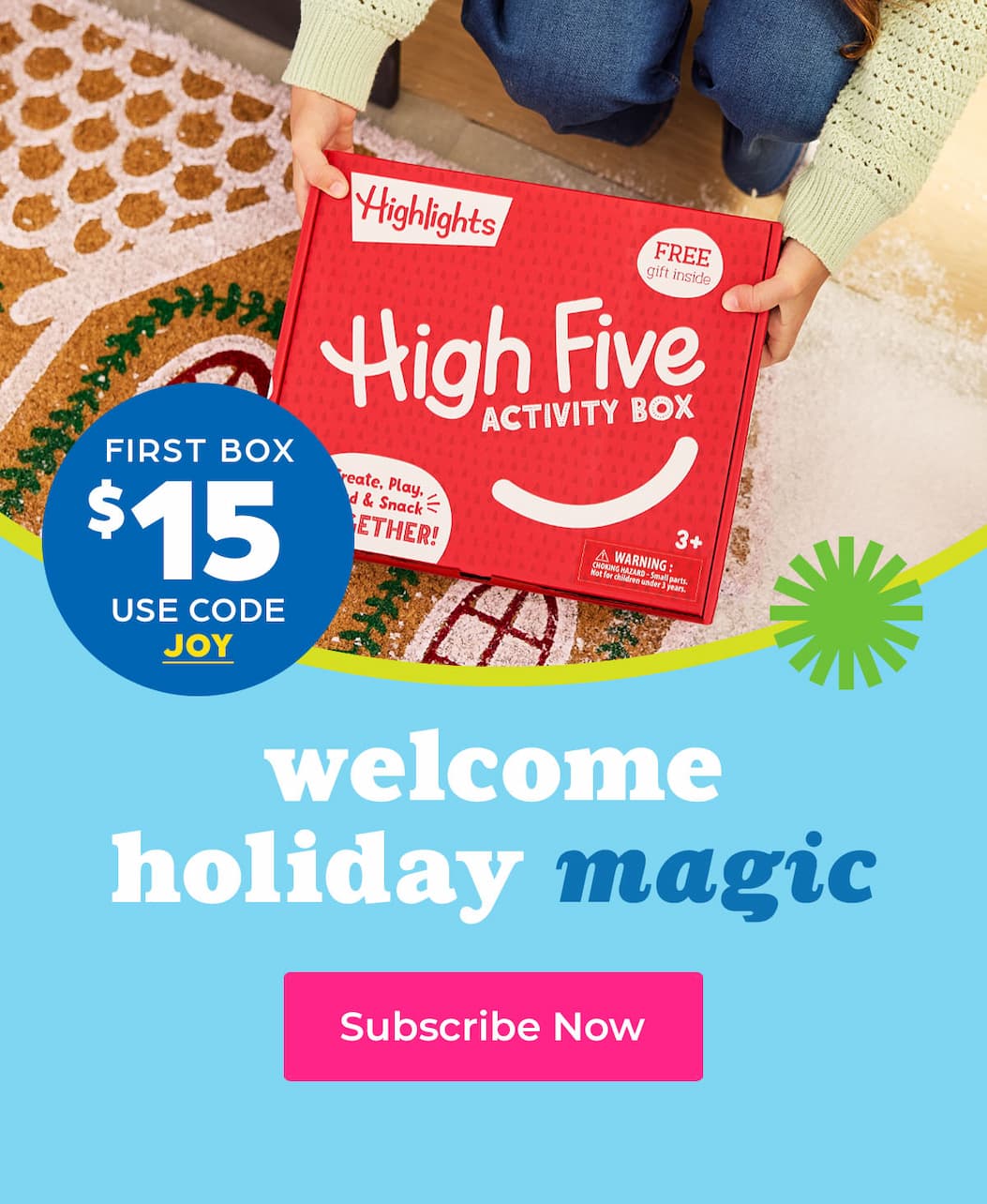 Welcome Holiday Magic: First Box $15 Use Code JOY.