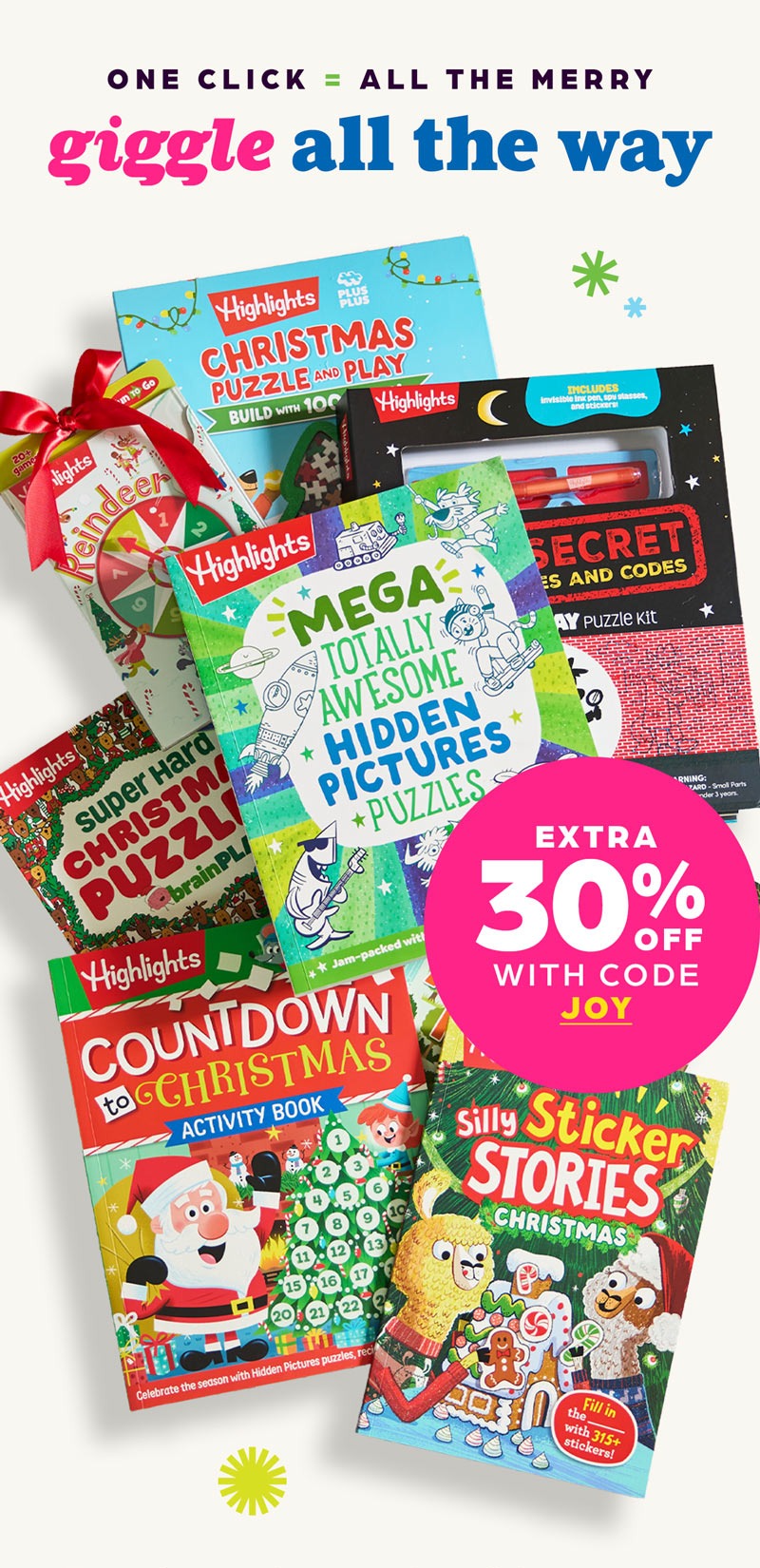 Book Bundles from Highlights: One Click for All the Merry. Giggle All the Way!
