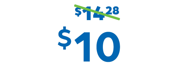Was $14.28, Now $10.