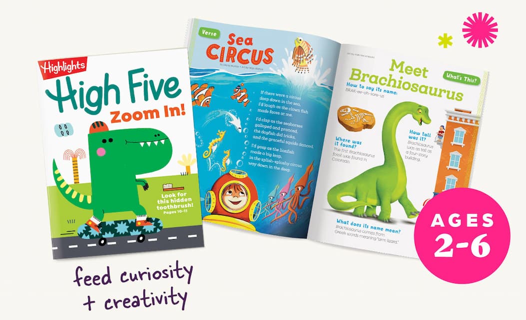 High Five Magazine for Ages 2-6: Feed Curiosity and Creativity.