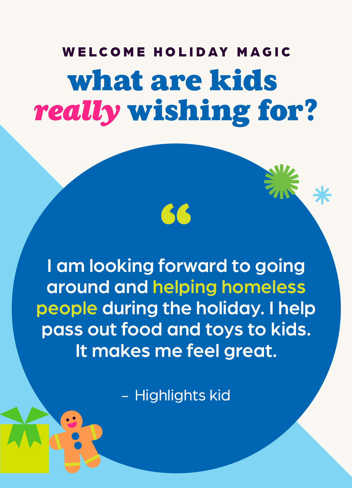 Article: Kids Wrote to Highlights and Shared What They Really Want for the Holidays.