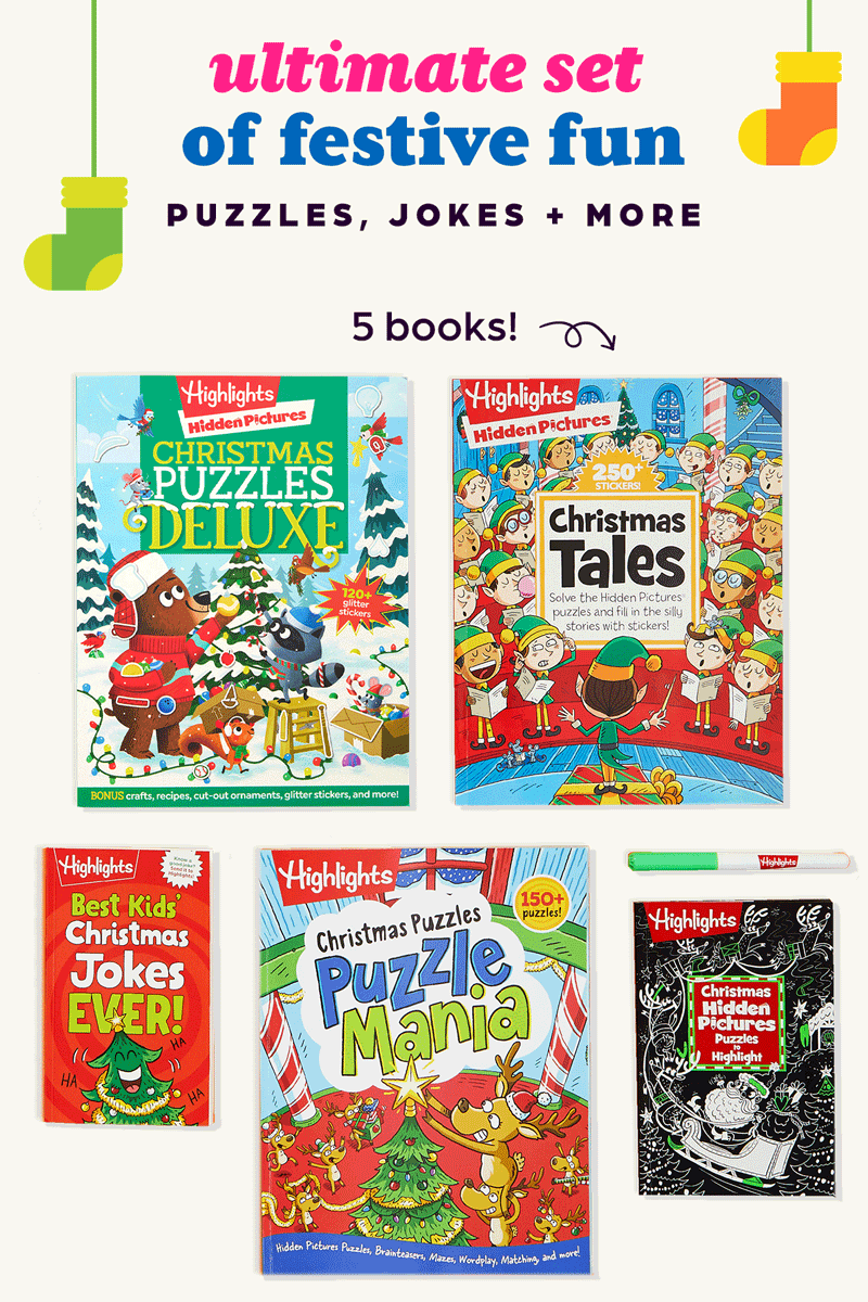The Ultimate Set of Festive Fun! 5 Books of Puzzles, Jokes and More.