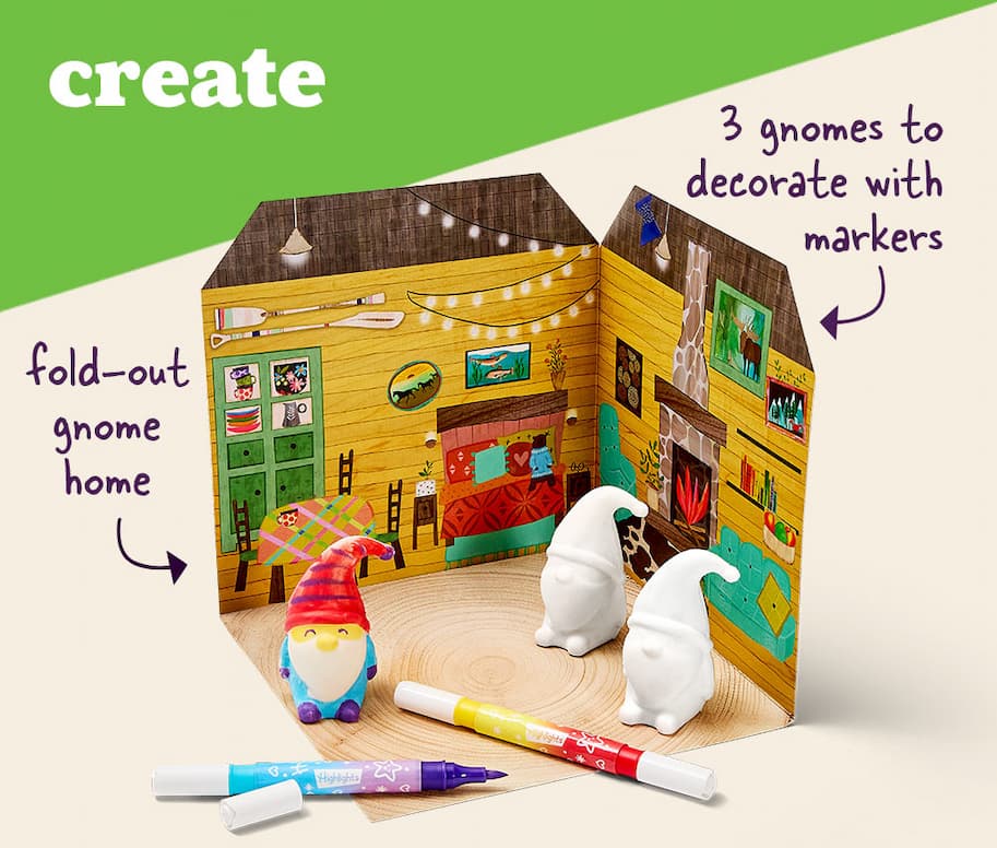 CREATE: Fold-Out Gnome Home.