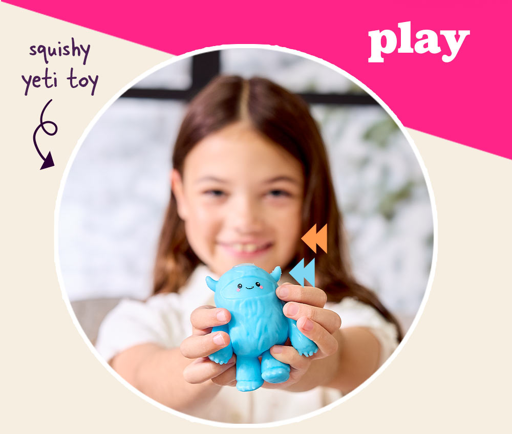 PLAY: Squishy Yeti Toy.