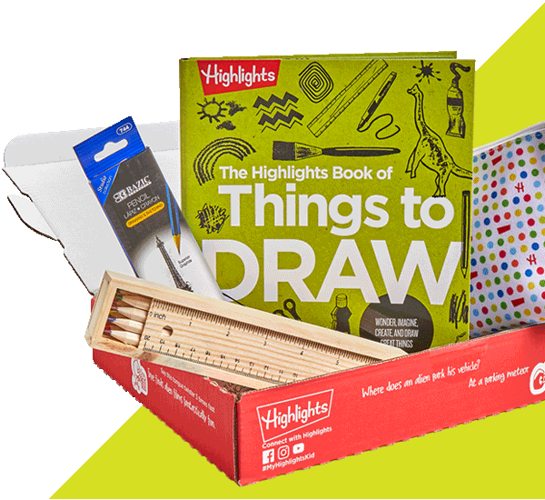 Highlights Book of Things to Draw Gift Set.