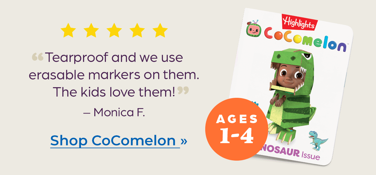 Shop CoComelon, for Ages 1-4.