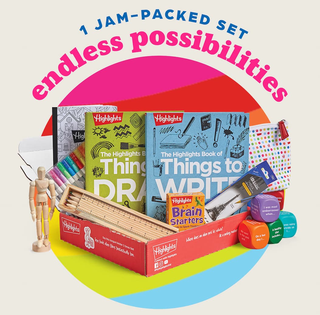 One Jam-Packed Set, Endless Possibilities: Highlights Creativity Gift Set.