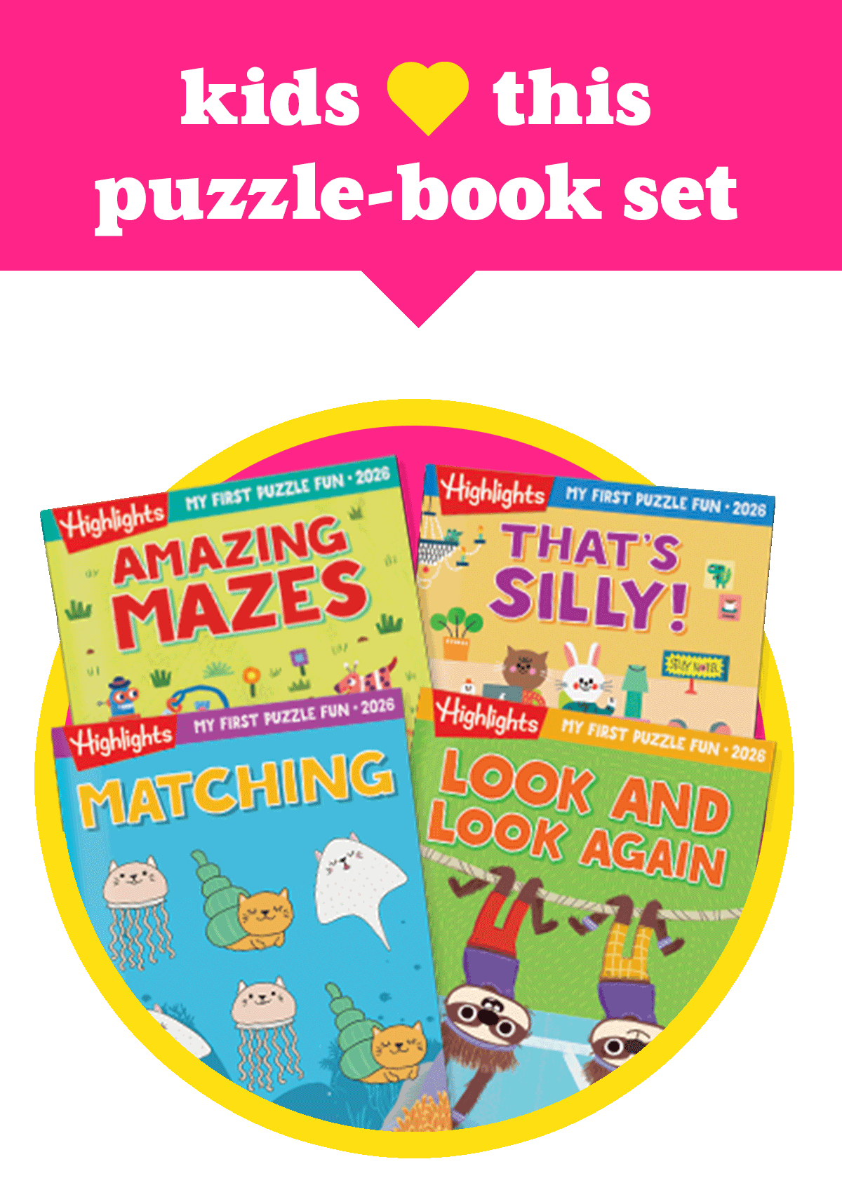 Kids Love My First Puzzle Fun 4-Book Set.