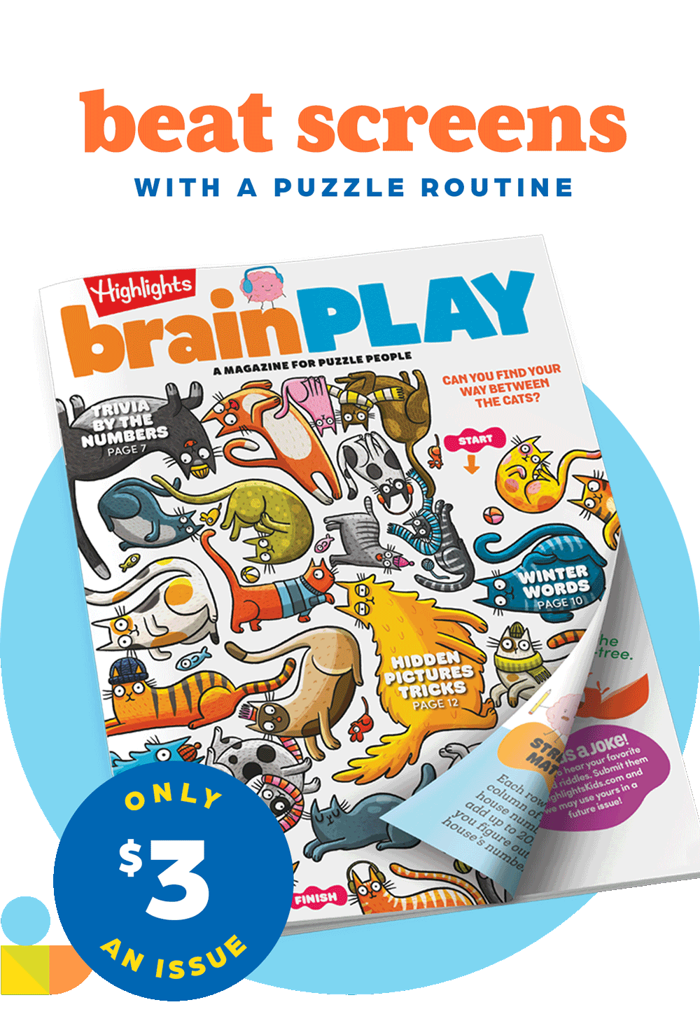 Beat Screens with a Puzzle Routine: brainPLAY Magazine, Now Only $3 an Issue!