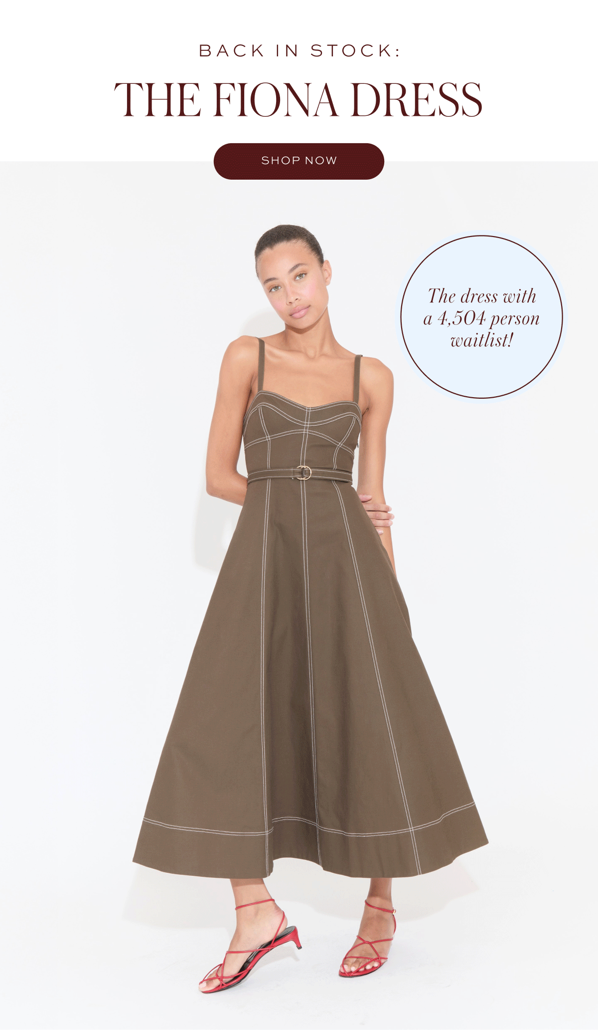BACK IN STOCK: The Fiona Dress