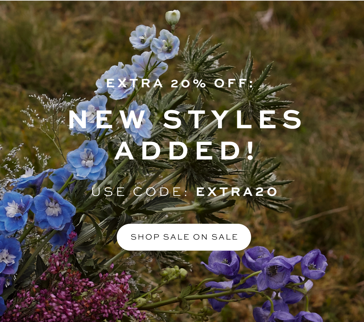 Extra 20% Off: New Styles Added! Use code: EXTRA20. Shop Sale on Sale