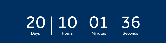 Countdown timer with end date Aug 13, 2025.
