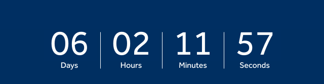 Countdown timer with end date Aug 13, 2025.