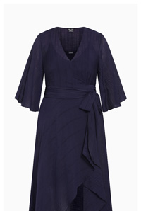 Shop the Kira Ruffle Wrap Maxi Dress