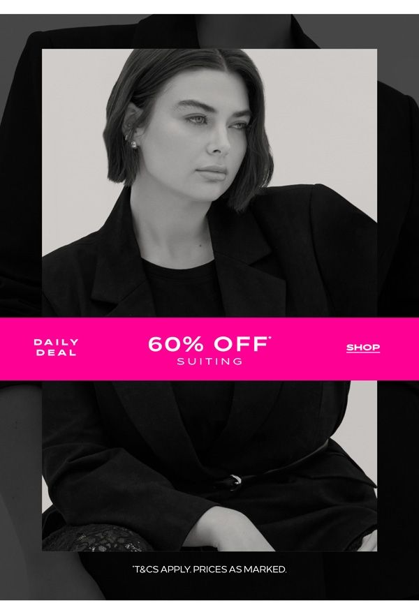 Shop 60% Off* Suiting