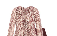 Shop the Vivid Instinct Ruffle Print Top
