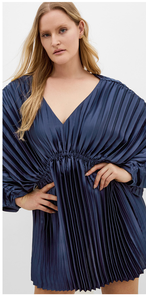 Shop the Chloe Pleat Mini Dress