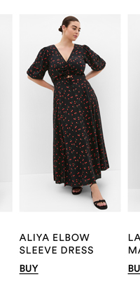 Shop the Aliya Elbow Sleeve Maxi Dress